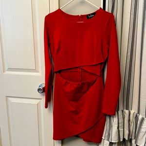 Lulus Red Bodycon dress size Medium